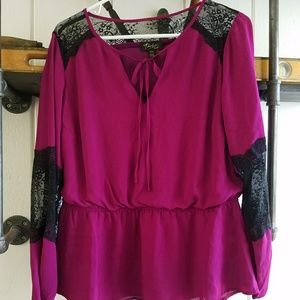 Thalia Sodi blouse long sleeve NWT